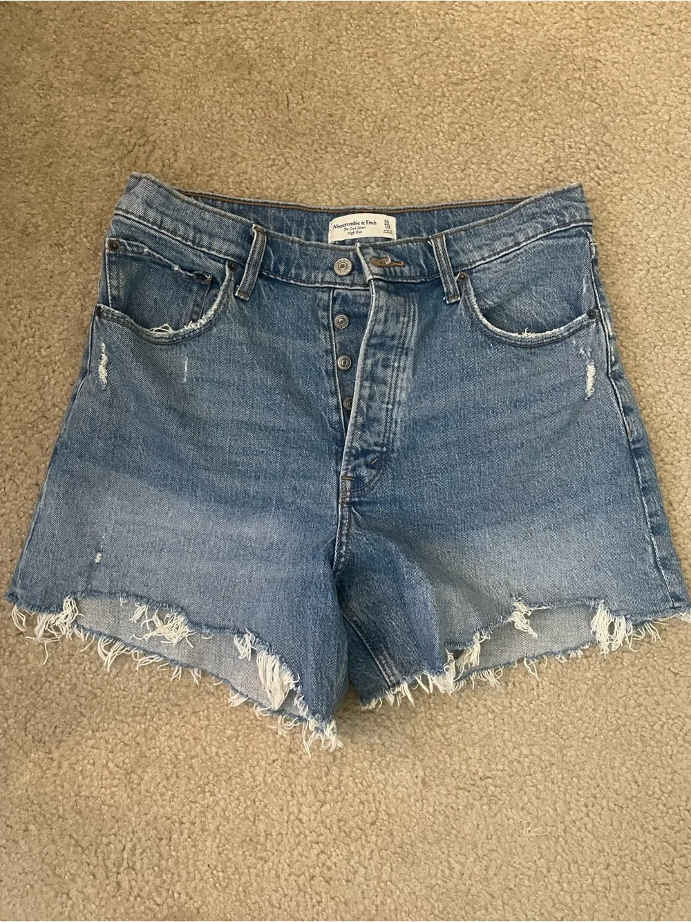 Abercrombie High Rise Dad Shorts - Picture 1 of 3